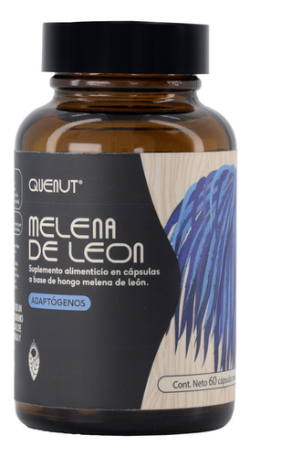 Hongo Melena De León 60 Cápsulas Veganas Quenut Lion's Mane