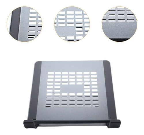 Estante Para Computadora Portátil, Estable, Multiusos, Gris