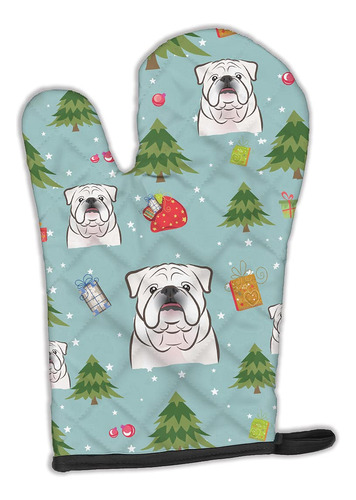 Tesoros De La Caroline Bb5009ovmt Navidad Blanco Bulldog Ing