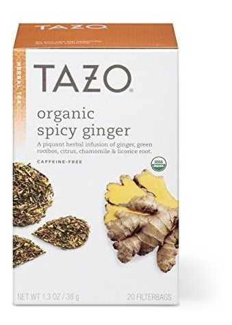 Tazo Herbal Tea Picante Jengibre 20 Bolsas