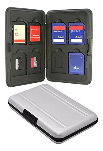 Almacenamiento Porta Tarjeta De Memoria Micro Sd/sd/cf/sdhc 