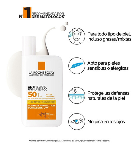 Anthelios Uvmune 400 Fluido Invisible50+ La Roche-posay 50ml