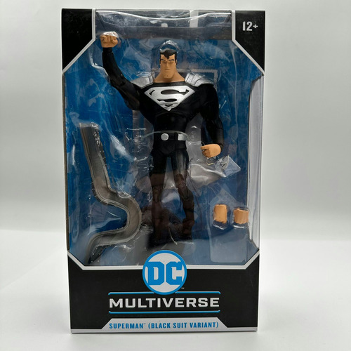 Mcfarlane Dc Multiverse Animated Series Superman Black Suit