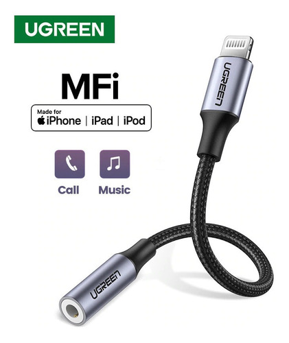 Cable Para Audífonos Para iPhone Mfi Certificad Alta Calidad