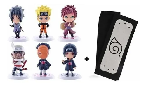 NO BRASIL** 12 bonecos naruto chibi com base 7cm Naruto shippuden