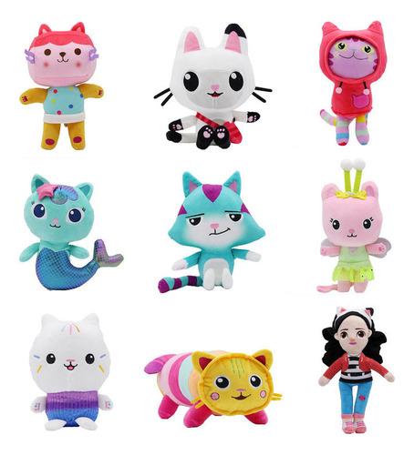 Peluche De La Casa De Muñecas De Gabby 9pcs