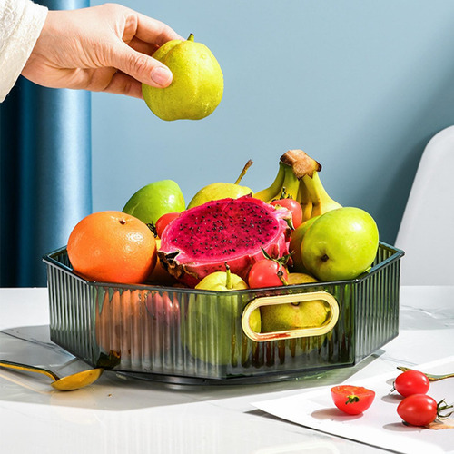 360 Rotación Escritorio Cosméticos Bandeja Comida Verde