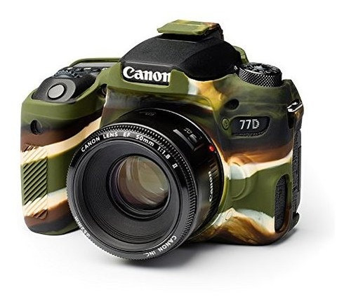 Caja De La Cámara Agarre Seguro Para Canon 77d Camo, Camufla