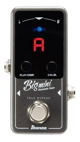 Afinador Ibanez Big Mini Cromático Led Strobe E Needle Cinza