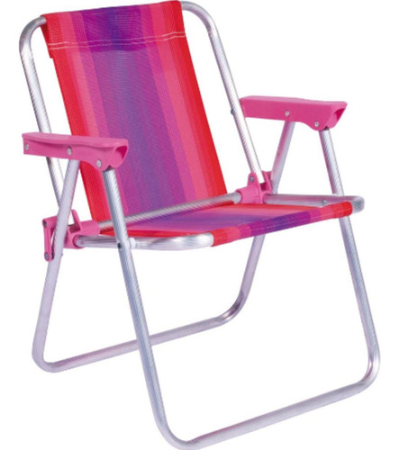 Cadeira Infantil Alta Alumínio Mor ( Rosa )