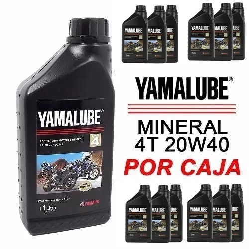 Aceite Lubricante Para Moto Yamalube 4t 20w40 X 12 Unidades