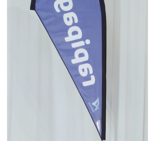 8 Fly Banner Gota Pétalo 2,5 Mts Con Impresión Y Logo