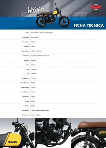 Imagen 8 de 8 de Mondial W150 S-tracker - Global Motor's Corrientes