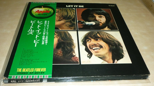 Beatles Let It Be Vinilo Japon Excelente Obi Insert