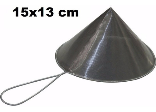 Imagem 1 de 1 de Coador De Óleo Chinoy Telado 15x13cm Inox