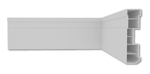 Zocalo De Pvc Plasbil 15mm X 70mm X 2,40 Mts Blanco