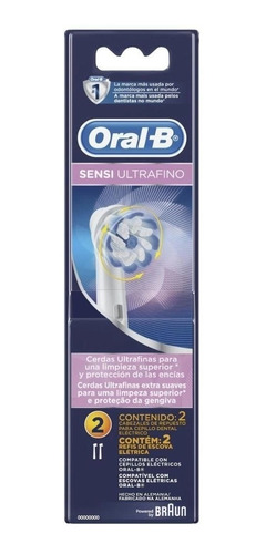 Refil Escova Elétrica Oral-b Sensi Ultrafino - 2 Unidades