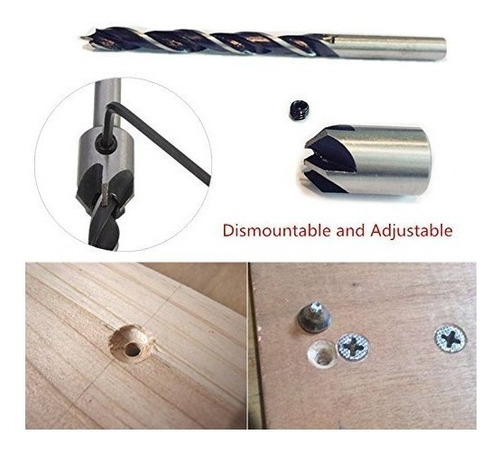 Imagen 4 de 4 de Broca Avellanadora 3 4 5 6 7 8 10 Mm Escariado Fresado 7pcs