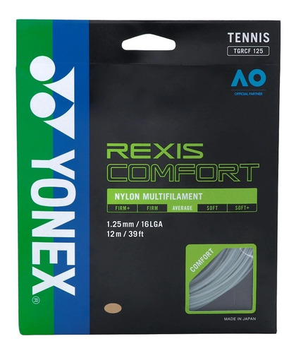 Set De Corda Para Tênis Yonex Rexis Comfort 1.25mm / 16lga