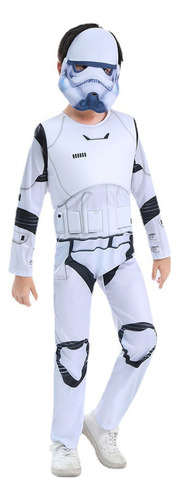 Star Wars Stormtrooper Halloween Fiesta Mono Cosplay Disfraz Conjunto Completo Para Niños