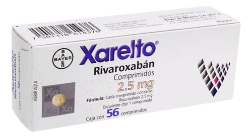 Xarelto 2.5 Mg Caja Con 56 Comprimidos