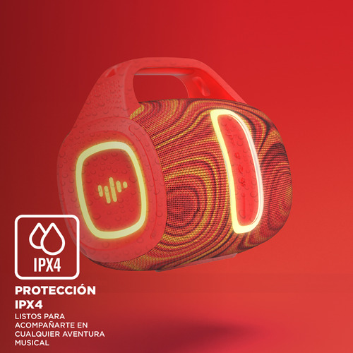 Parlante Portatil Boombox Stromberg Groove Bluetooth Ipx4 Fm Color Rojo - Excelente (Reacondicionado)
