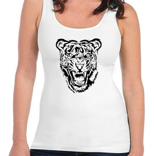 Musculosa Tigre Furioso Vector