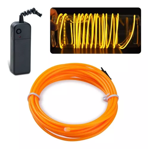 Wire Hilo 3m Luminoso Luz Neon Dj Cable Tron Led Tira Neon