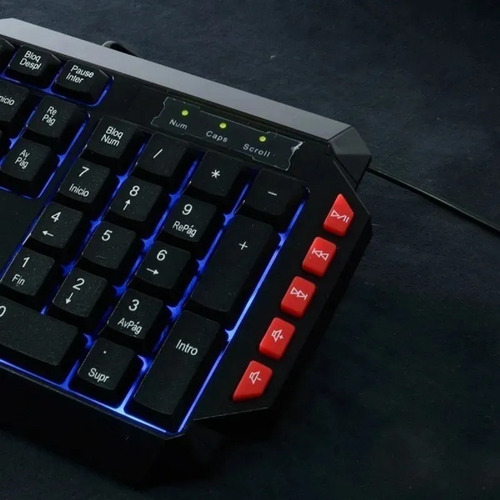 Teclado Gamer Retroiluminado Usb Pc Ps4 Luz Led Multicolor