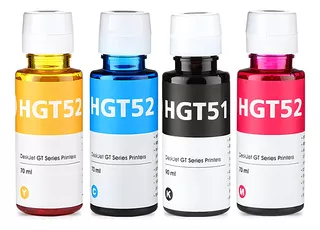 Kit Refil De Tinta Compatível Hp Smart Tank 615 Gt51 - Gt52