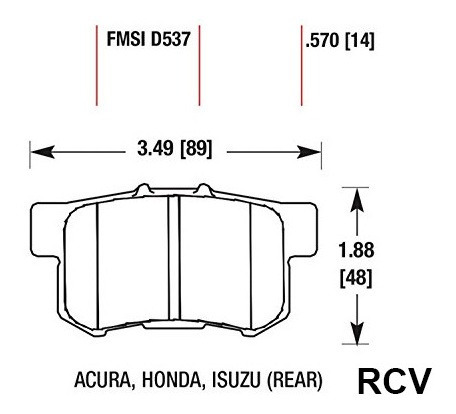 Balatas Disco  Trasera Para Honda Civic   2015