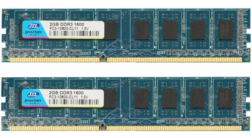 Imagen 1 de 6 de 2pza 2gb Pc Computadora Memoria Ram Ddr3 Pc3-12800u 1600mhz