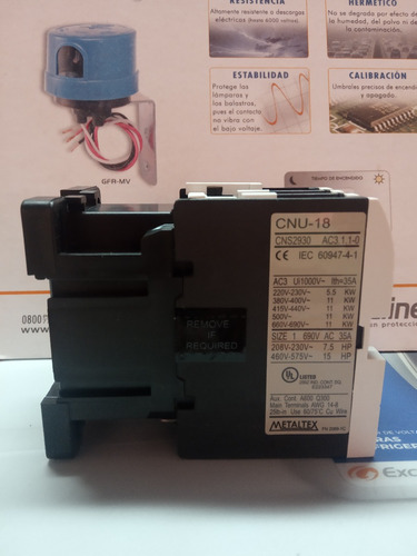 Contactor 18amp Bobina 110v Metaltex