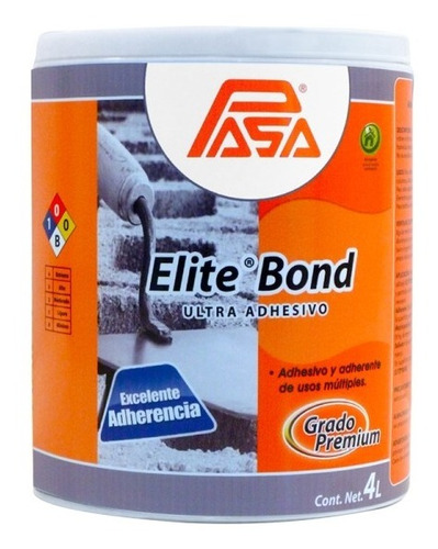Elite Bond 4 Lts (adhesivo Para Concreto Y Mezclas) Premium