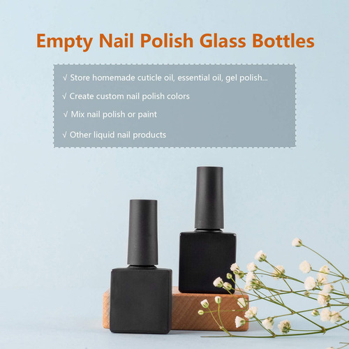 Gther 20 Botellas Vacías De Esmalte De Uñas, Botellas De Vid
