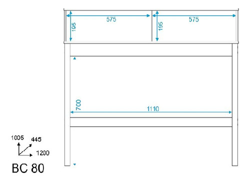 Mesa Para Computador Escrivaninha Aparador Preto Pinus