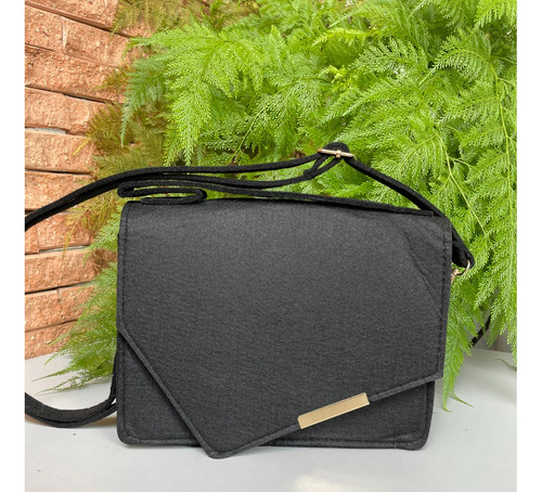 Cartera De Dama Minimalista Con Solapa 