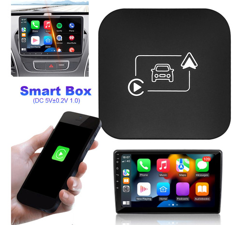 Carplay Android Auto Mini Ai Box Wifi Sem Fio