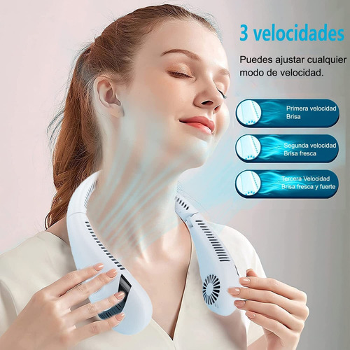 Ventilador Pequeño Plegable Silencioso Sin Aspas Con Cuello