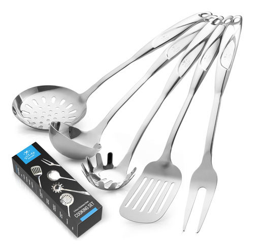 Conjunto De Utensilios De Cocina De Acero Inoxidable De 5 Pi