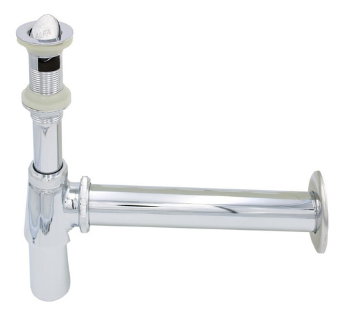 Cespol Desagüe Para Lavabo Cromado Acero Inox Con Bote
