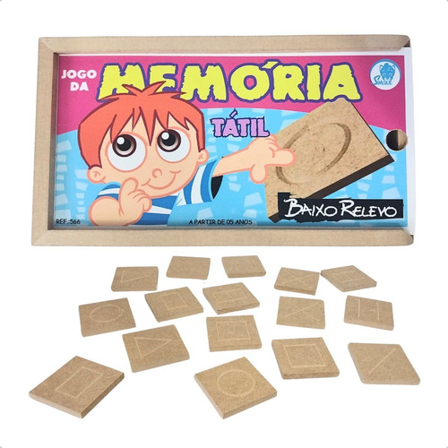 Memória Tátil Baixo Relevo Jogo Pedagógico Inclusivo