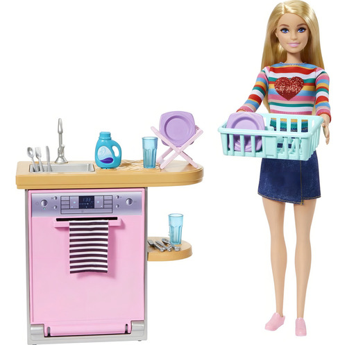 Conjunto de móveis e acessórios Barbie Conjunto de cozinha