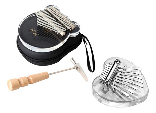 Mbira Acrílica Nueva Y Bonita De 8/17 Teclas De Cristal [u]