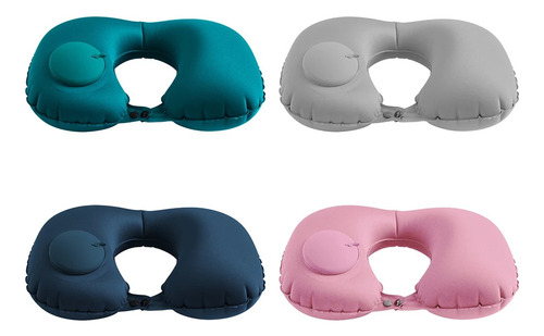 Kit De Almohada De Viaje Inflable + Antifaz + Tapa Oidos