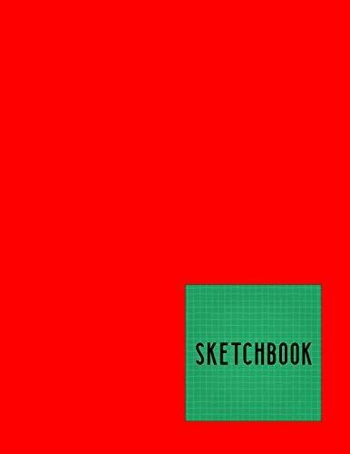 Cuaderno De Bocetos: Cuaderno De Papel Cuadriculado Rojo Ver