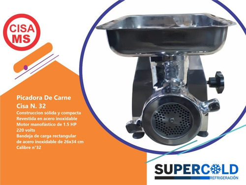 Picadora De Carne P32 Cisa 1.5hp