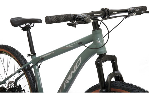 Bicicleta Rino Everest Xr Aro 29 21v Shimano Pneu Com Faixa Cor Verde exército Tamanho do quadro 21