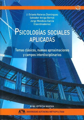 Libro Psicologías Sociales Aplicadas De J. Octavio  Neteras