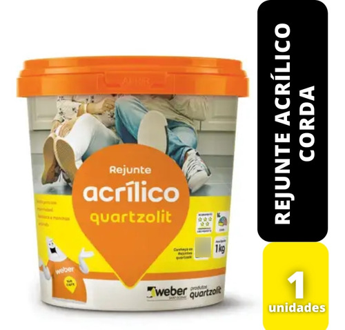 Rejunte Acrilico 1kg Corda Quartzolit